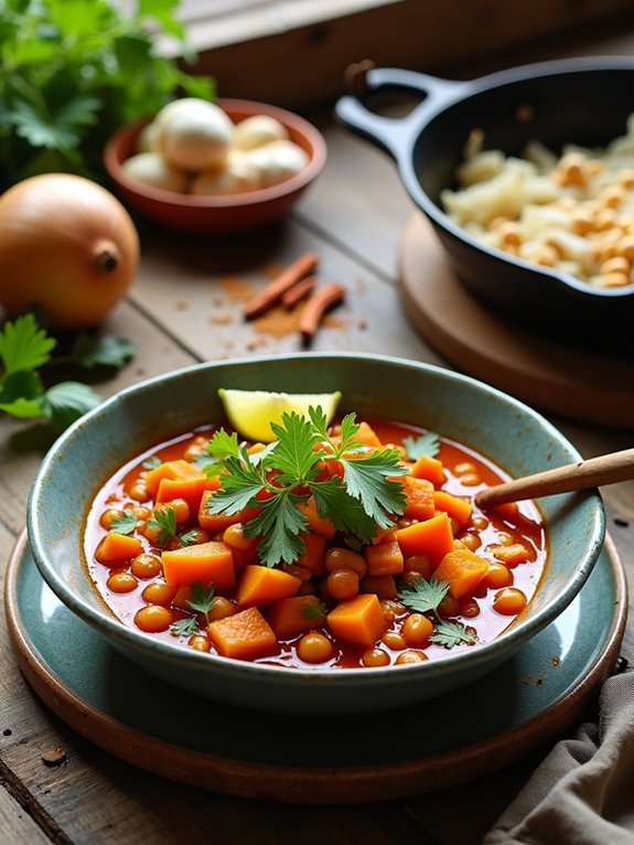 chickpea sweet potato stew