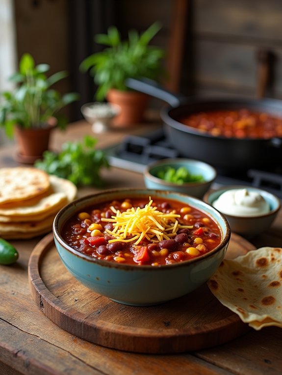 delicious hearty family meal