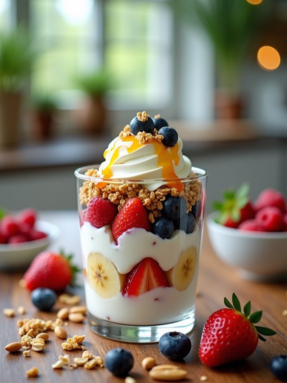 delicious layered yogurt dessert