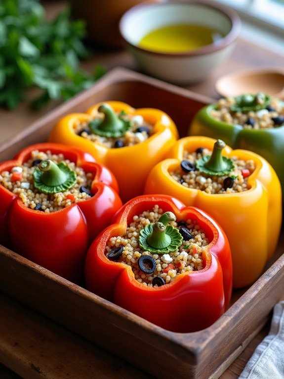 mediterranean flavors in peppers