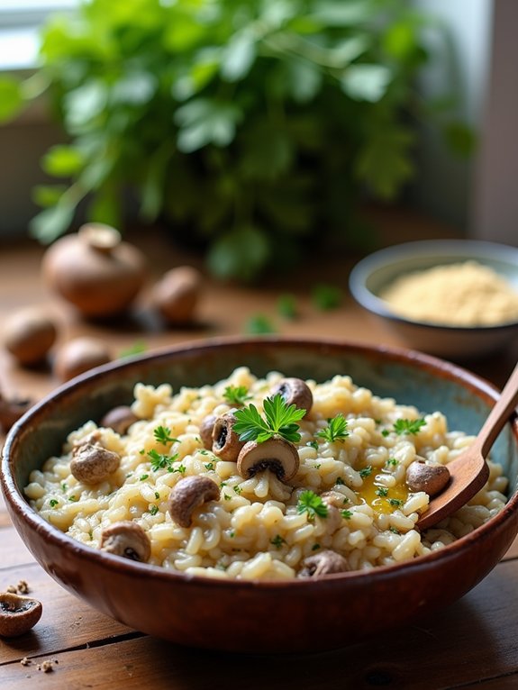 savory wild rice risotto