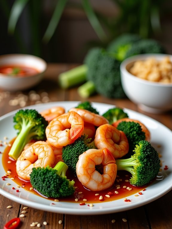 shrimp and broccoli stir fry