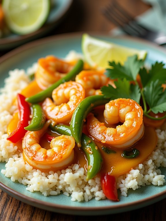 shrimp in coconut curry