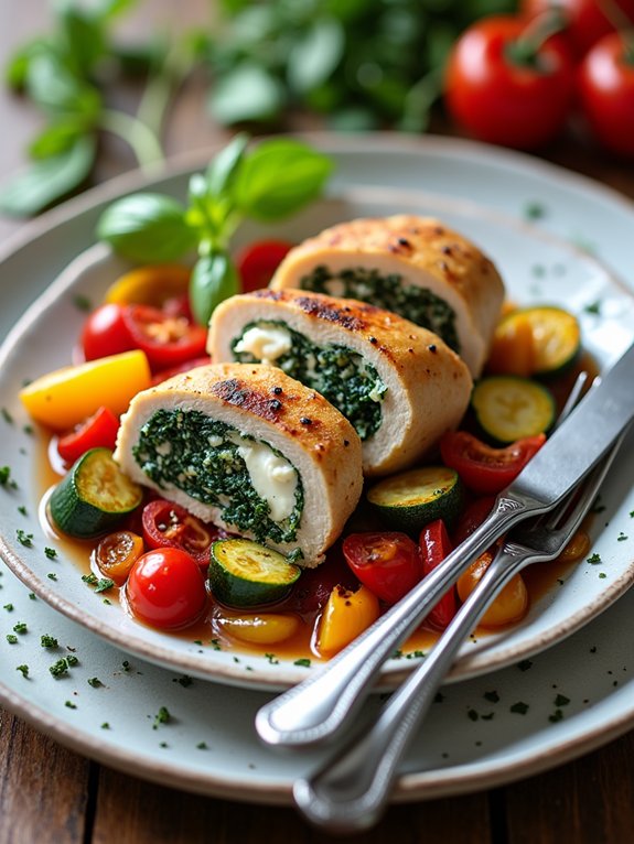 spinach feta chicken recipe