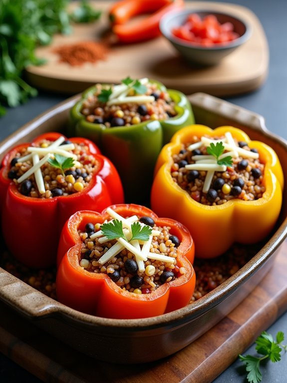 stuffed peppers filled with rice