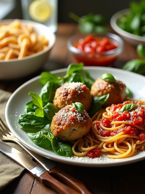 turkey and spinach meatballs