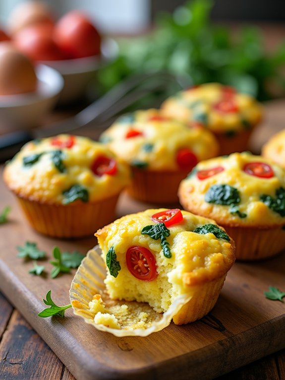 vegetable filled egg muffins