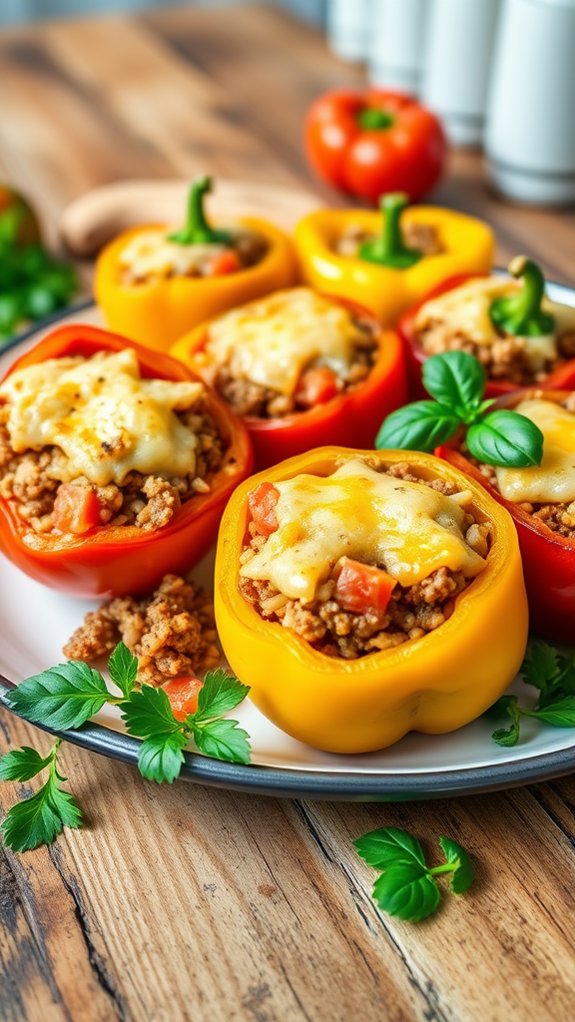 air fryer stuffed peppers