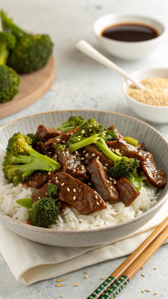 beef and broccoli stir fry