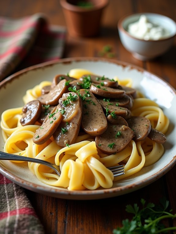 beef and mushroom dish