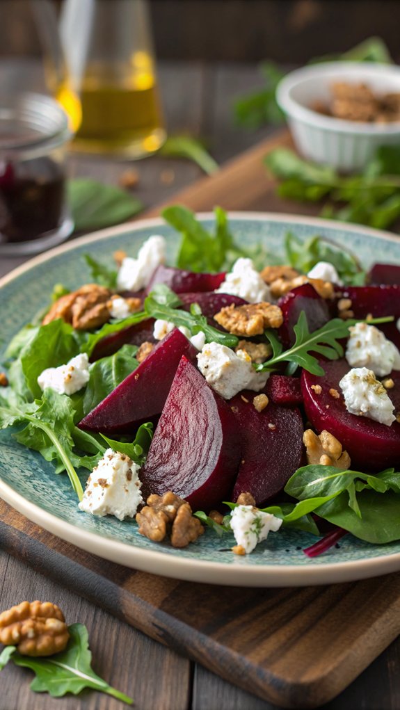 beet and goat cheese salad