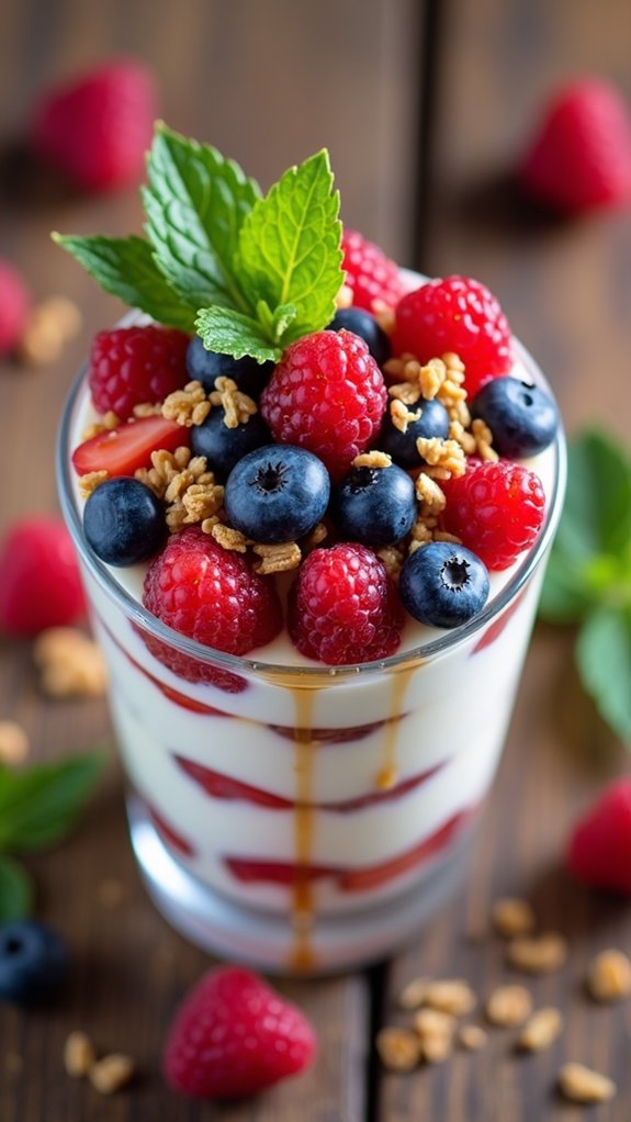 berry filled yogurt delight