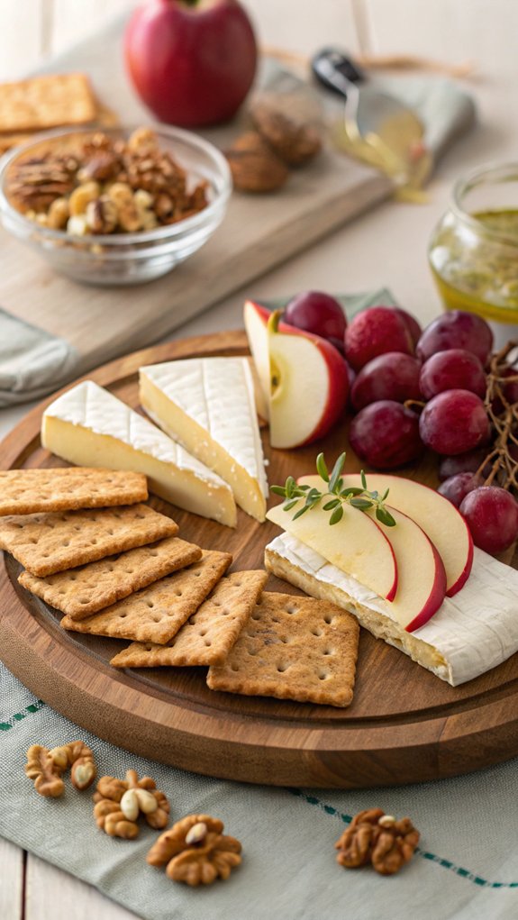 cheese paired with crackers