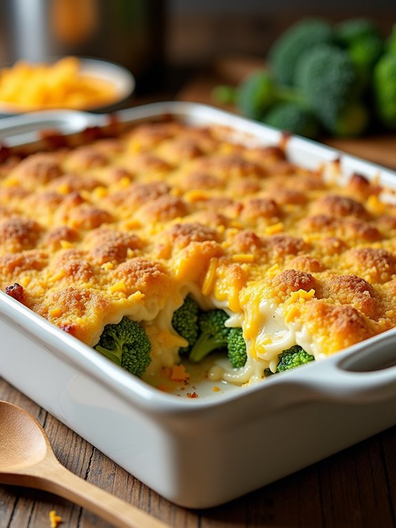 cheesy broccoli rice dish