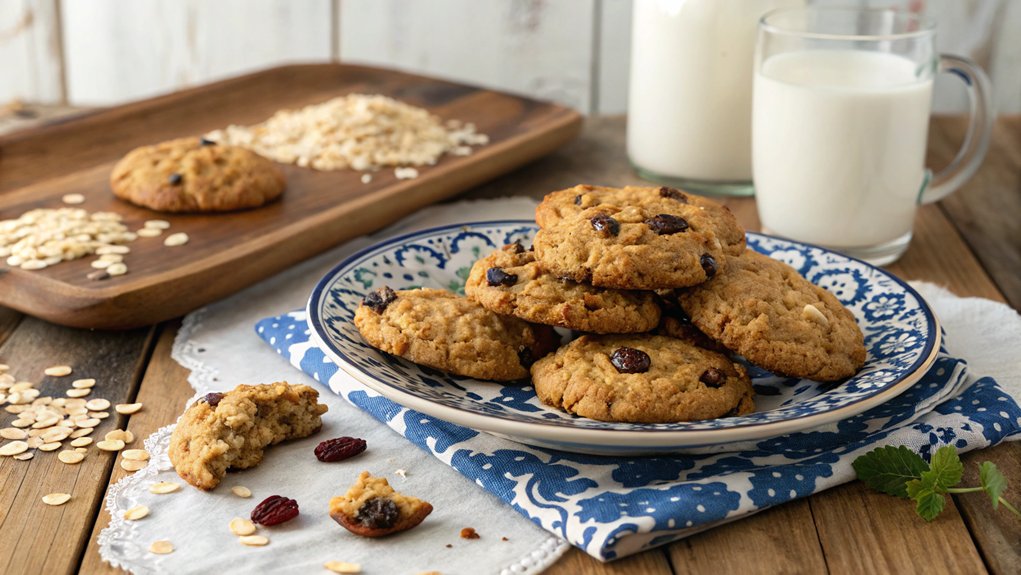 chewy oatmeal raisin cookies