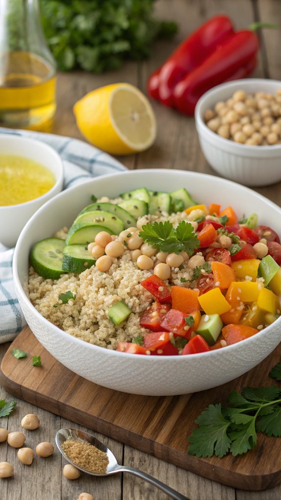 chickpea quinoa salad recipe