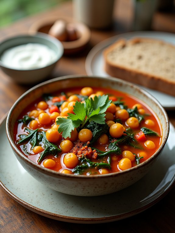 chickpea spinach stew recipe