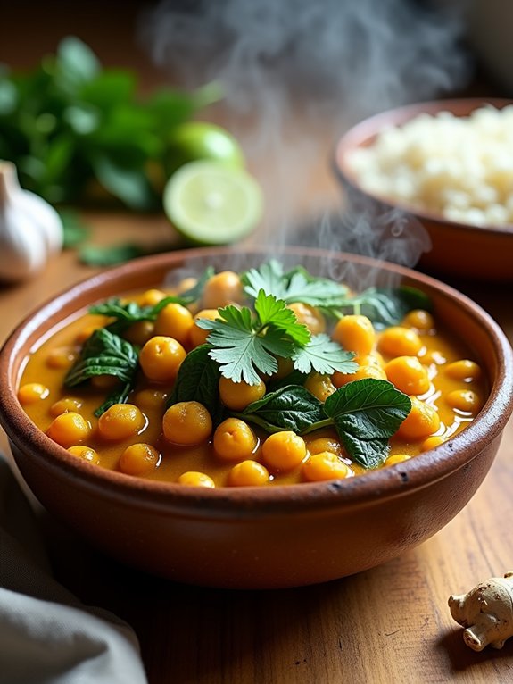 coconut curry chickpeas recipe