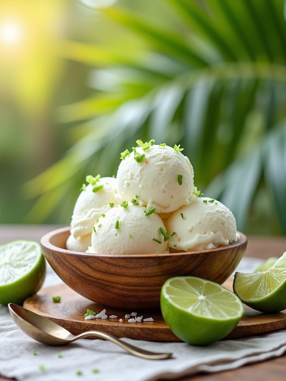 coconut lime flavored dessert