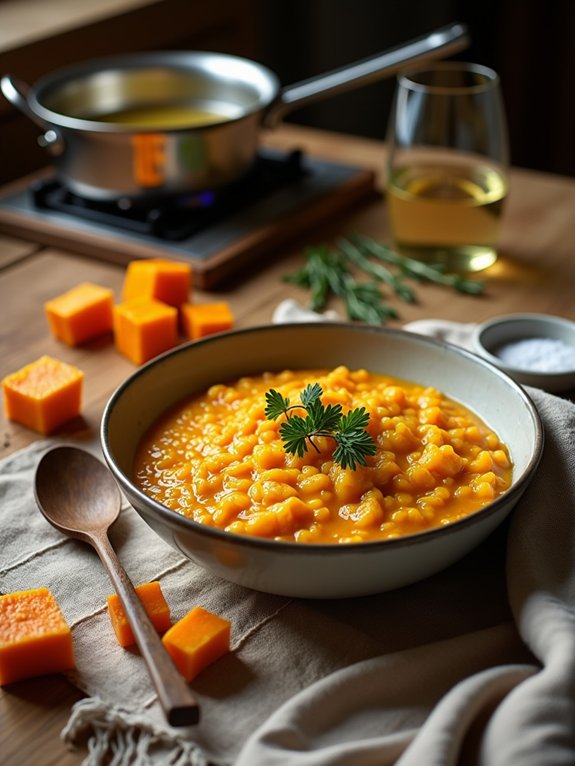 creamy butternut squash risotto