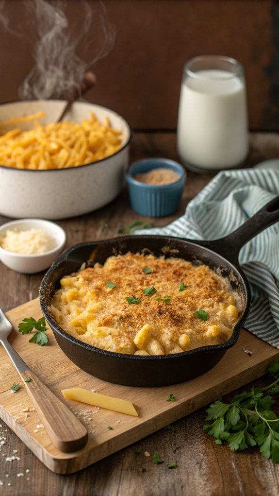 creamy cheesy pasta dish