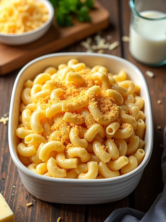 creamy cheesy pasta dish