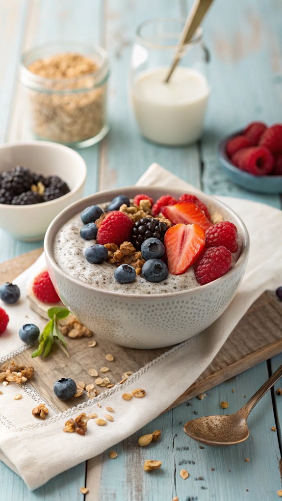 creamy chia seed dessert