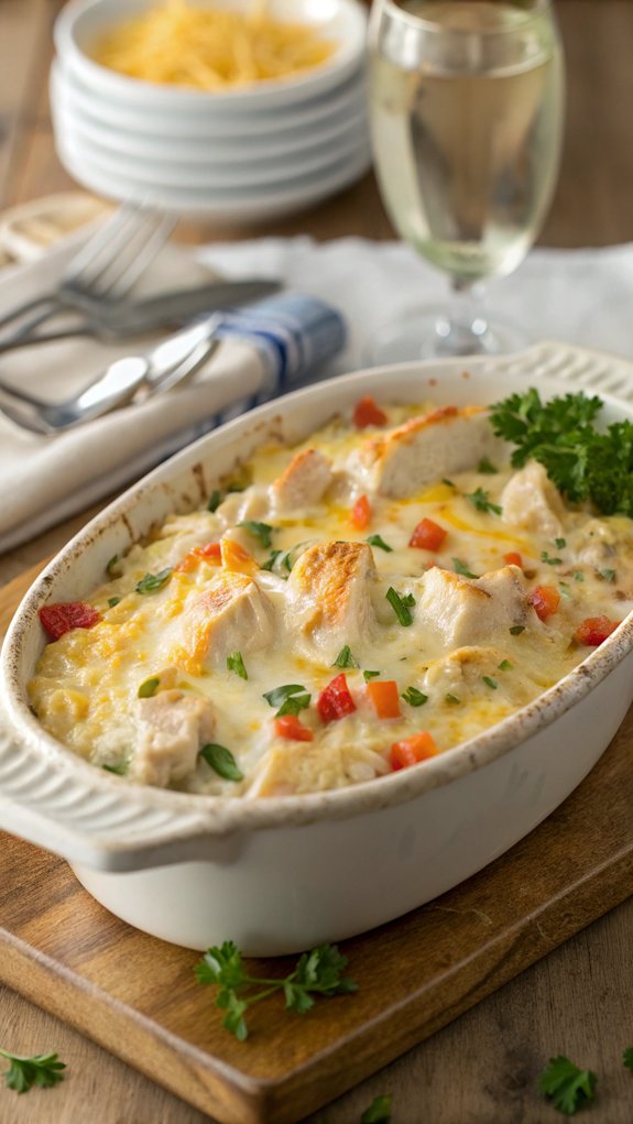 creamy chicken rice casserole