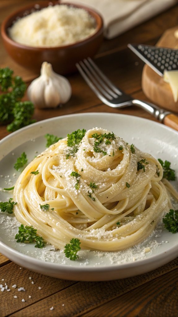 creamy garlic parmesan dish