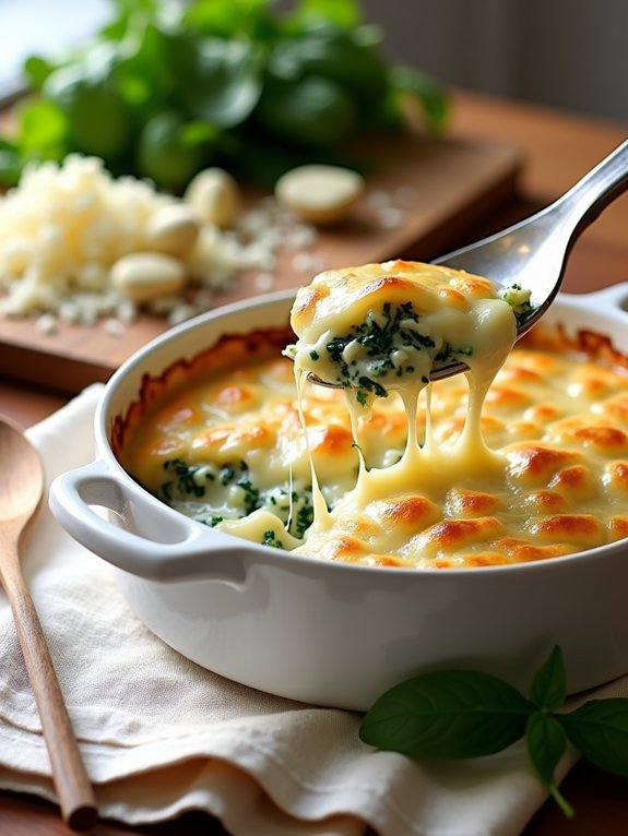 creamy spinach artichoke casserole