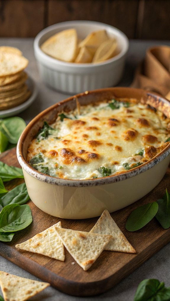 creamy spinach artichoke dip