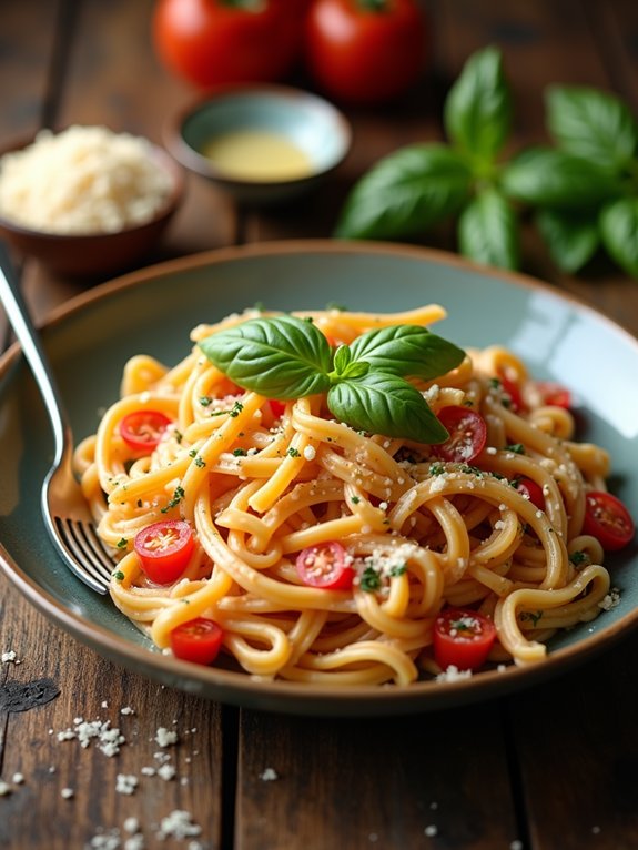 creamy tomato basil dish