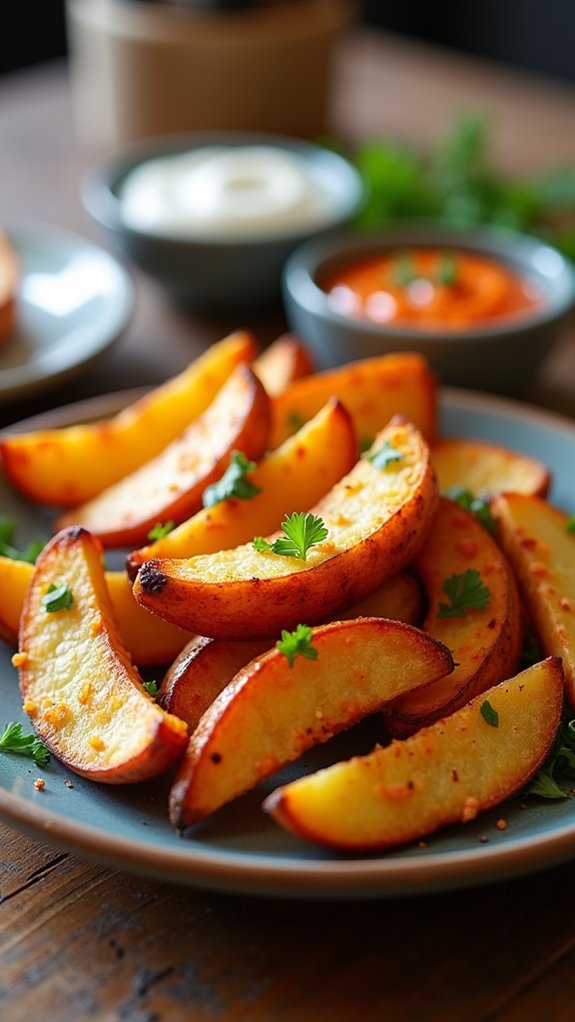 crispy flavorful potato wedges