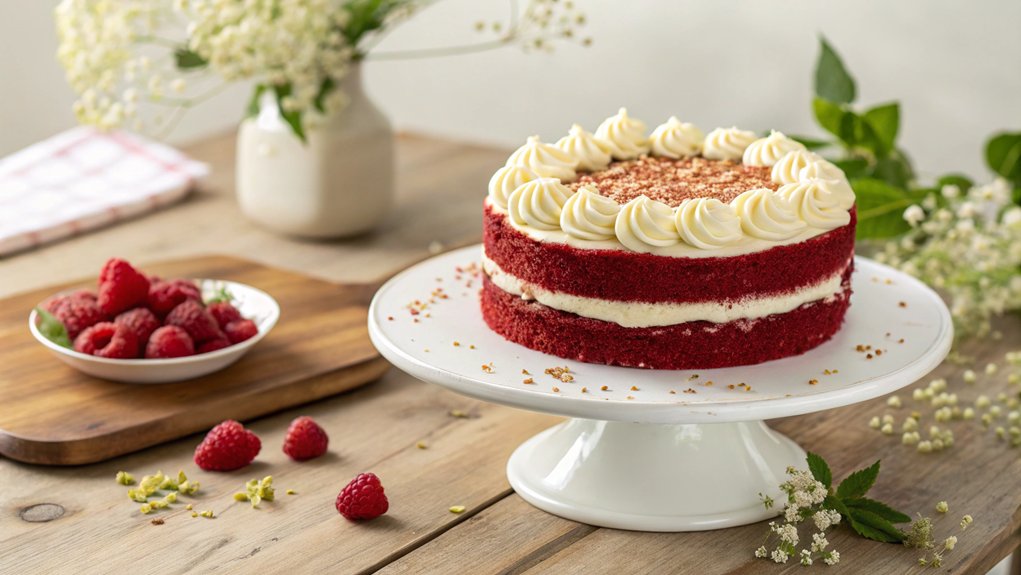 decadent red velvet dessert