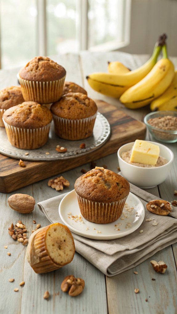 delicious banana nut muffins