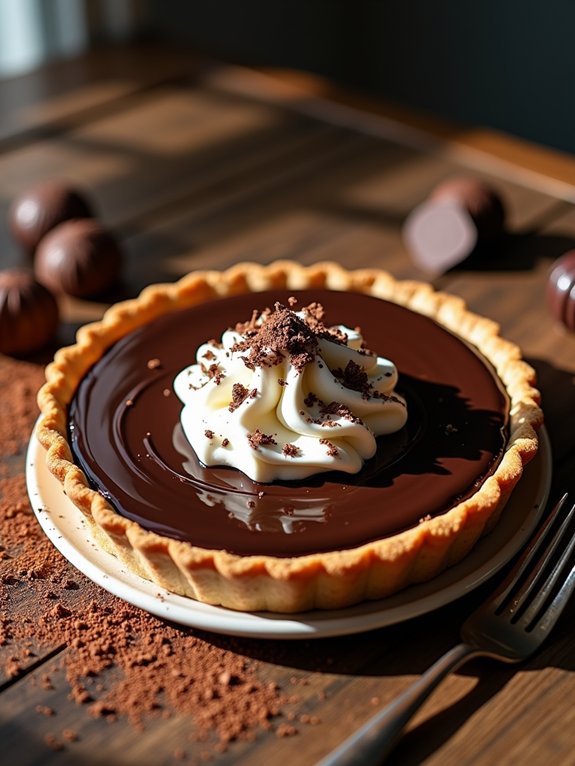 delicious creamy chocolate dessert