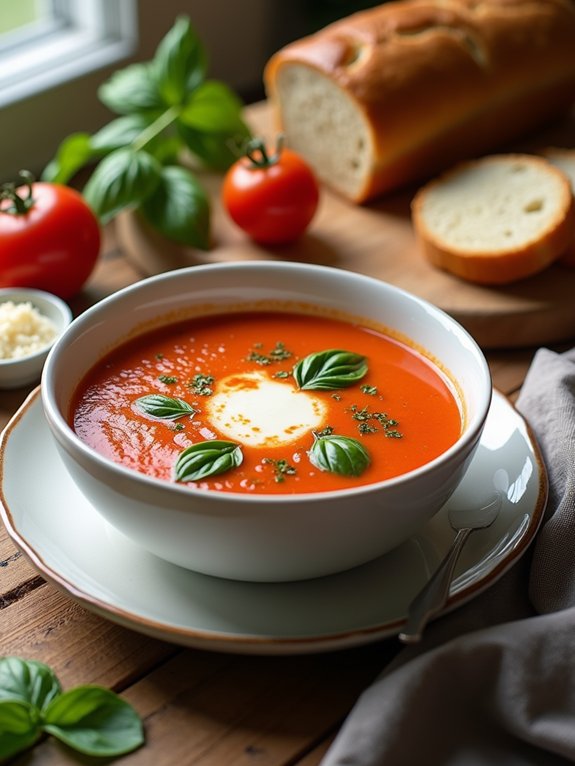 delicious creamy tomato soup