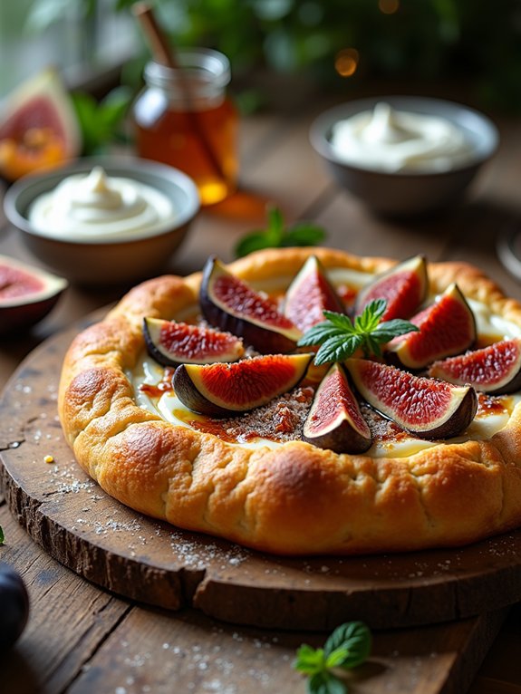 delicious fig ricotta dessert