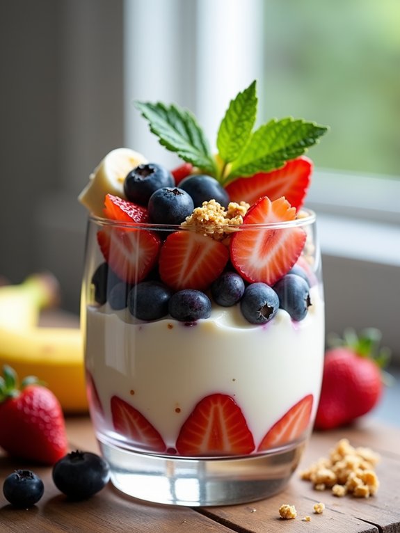 delicious fruit yogurt layers