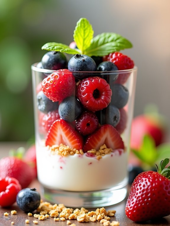 delicious layered berry dessert