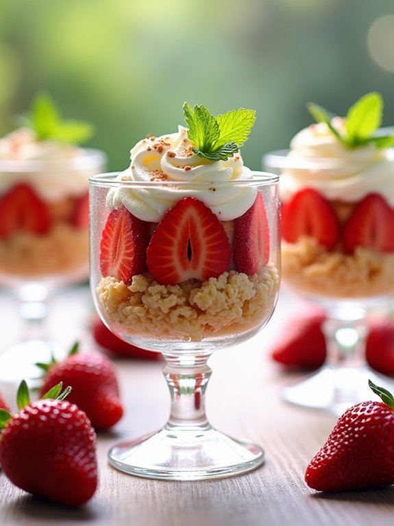 delicious strawberry dessert cups