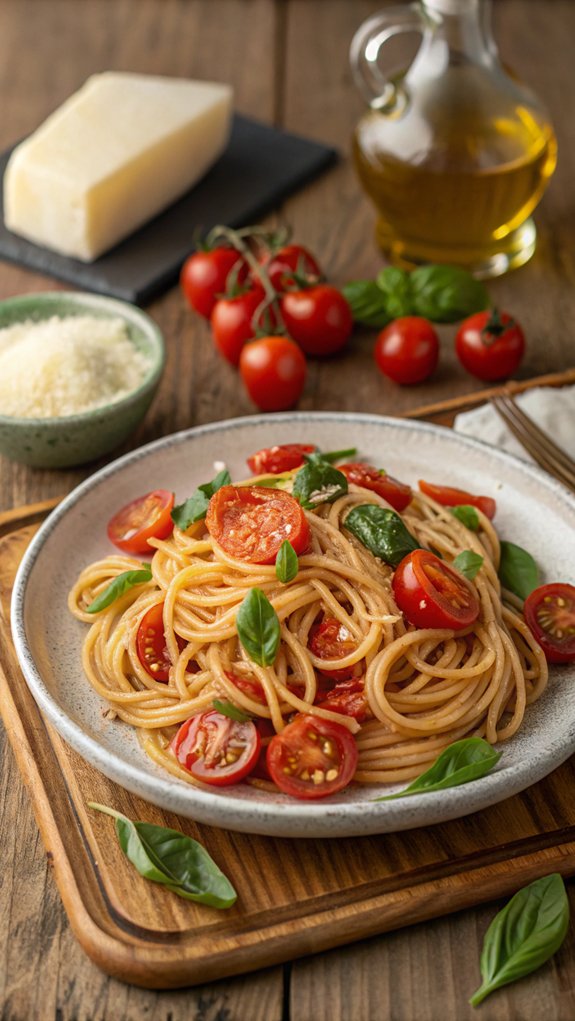 delicious tomato basil dish