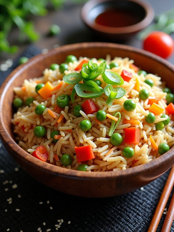 delicious vegetable fried rice