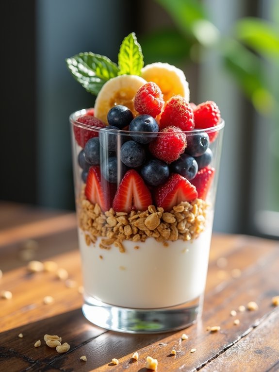 delicious yogurt and granola