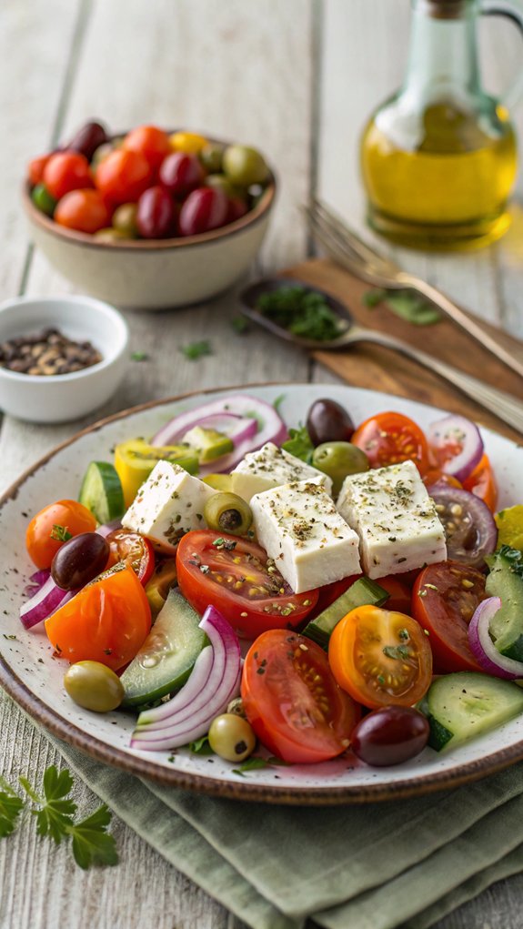 feta and olives salad