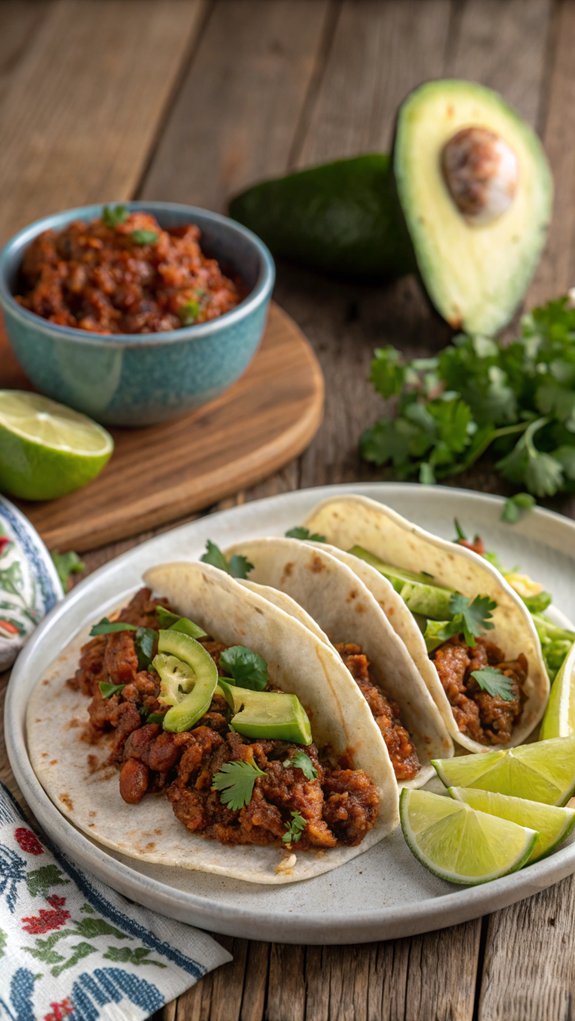 flavorful spicy pork tacos