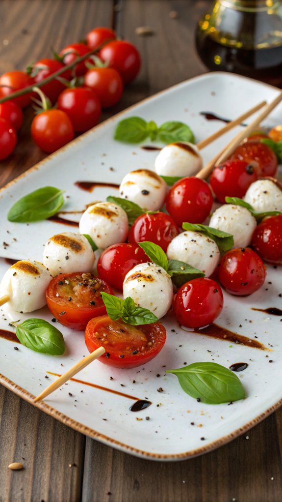 fresh mozzarella tomato basil