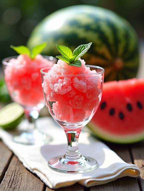 frozen watermelon dessert treat