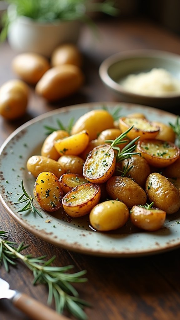 garlic herb roasted potatoes