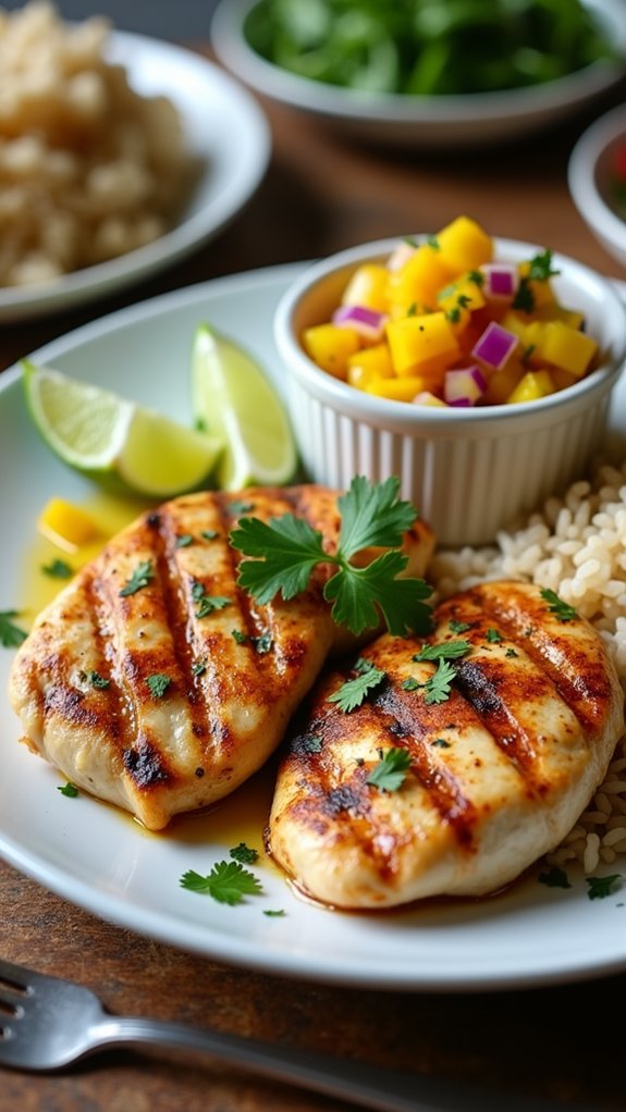 grilled chicken mango salsa